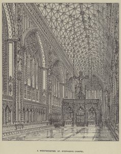 Westminster, capela de St Stephens de Henry William Brewer