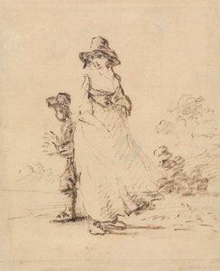 Um rapaz e uma rapariga de um país de Henry William Bunbury