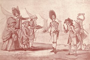 Uma visita ao acampamento, c1800-1810, 1909 de Henry William Bunbury