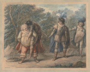 Falstaff Carrying Dead Hotspur de Henry William Bunbury