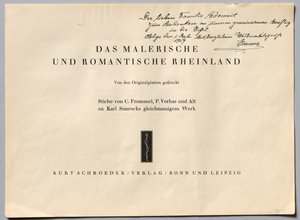 A pitoresca e romântica Renânia, 1928.