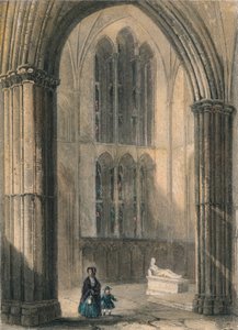 Catedral de Worcester: North Transept of Choir, 1836