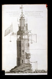 Farol de Edystone gravado por Henry Roberts (fl.1762), 1762