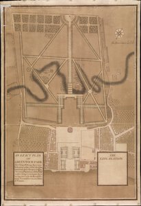 Um plano exato de Greenwich Park, c.1700 (tela) de Henry Wise