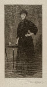 Uma senhora de preto de Henry Wolf
