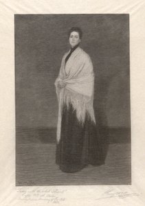 Senhora com o Shawl Branco de Henry Wolf