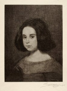 Retrato de uma jovem rapariga de Henry Wolf