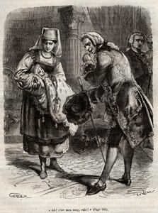 O Nascimento de Louise Auguste, Duquesa de Augustenborg (gravura) de Henry de Kock
