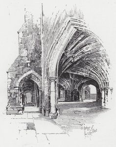Arcos de Cripta (gravura) de Herbert (after) Railton