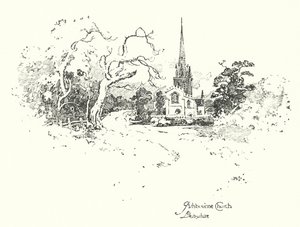 Ashbourne Church, Derbyshire (litho) de Herbert (after) Railton