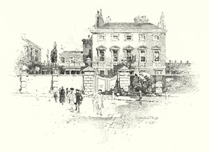 Chesterfield House, Londres, em 1790 (litho) de Herbert (after) Railton