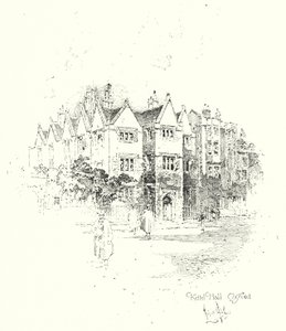 Kettel Hall, Oxford (litho) de Herbert (after) Railton