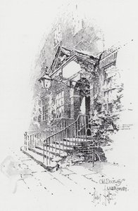 Velha Porta, Corte de Cordeiro (gravura) de Herbert (after) Railton