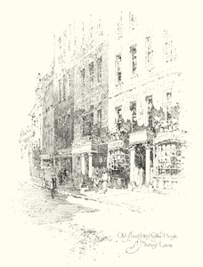 Old Slaughters Coffee House, St Martins Lane, Londres (litho)