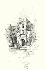 Pembroke College, Oxford (litho) de Herbert (after) Railton