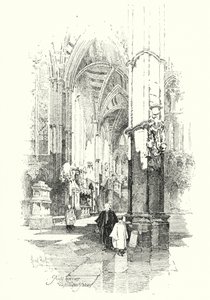 Poets Corner, Abadia de Westminster, Londres (litho)