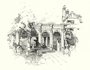Sala da Bomba, Banho, em 1739 (litho) de Herbert (after) Railton