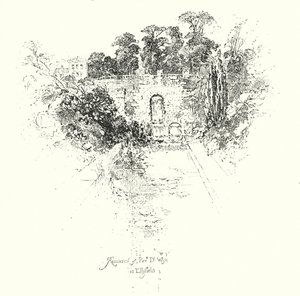 Residência do Reverendo Dr. Wise, em Ellsfield (litho) de Herbert (after) Railton