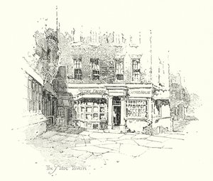 A Taverna Mitre, Londres (litho) de Herbert (after) Railton