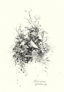 A Casa de Verão, em Streatham, em 1773 (litho) de Herbert (after) Railton