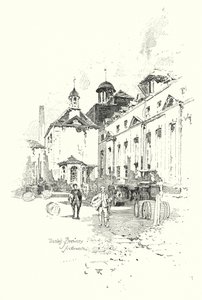 Cervejaria Thrales, Southwark, Londres (litho) de Herbert (after) Railton
