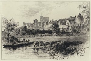 Castelo de Windsor da Costa de Berkshire (gravura) de Herbert (after) Railton