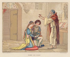 Shakespeare para os jovens: Romeu e Julieta (litografia a cores)