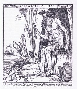 Como os gregos enviaram após Philoctetes o arqueiro de Herbert Cole
