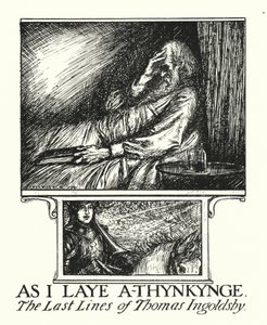 Lendas de Ingoldsby: As I Laye A-thynkynge (litografia) de Herbert Cole