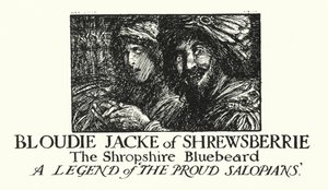 Lendas de Ingoldsby: Bloudie Jacke de Shrewsberrie, O Barba Azul de Shropshire (litografia) de Herbert Cole