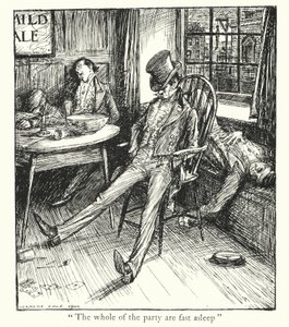 Lendas de Ingoldsby: A história do Sr. Sucklethumbkin (litografia) de Herbert Cole