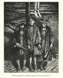 Lendas de Ingoldsby: A Mão da Glória (litografia) de Herbert Cole