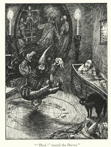 Lendas de Ingoldsby: A sanguessuga de Folkestone (litografia) de Herbert Cole