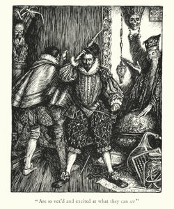 Lendas de Ingoldsby: O Senhor de Thoulouse (litografia) de Herbert Cole