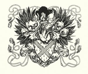 Lendas de Ingoldsby: Ilustração da página de rosto (litografia) de Herbert Cole