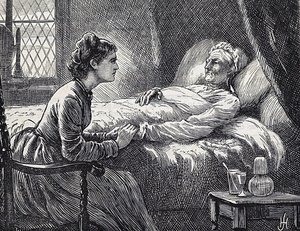 Uma filha no leito de morte da sua mãe de Herbert Johnson