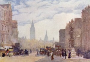 Em Charing Cross (cor litho) de Herbert Menzies (after) Marshall