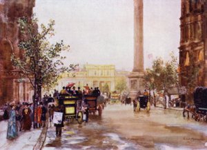 Northumberland Avenue (cor litho) de Herbert Menzies (after) Marshall