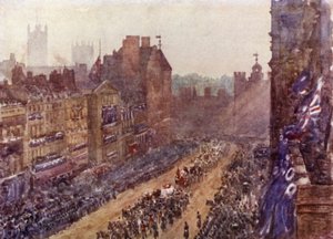 Funeral da Rainha Vitória, 2 de Fevereiro de 1901 (cor litho)