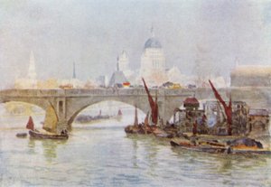 Fim Sul da Ponte de Waterloo (cor litho)