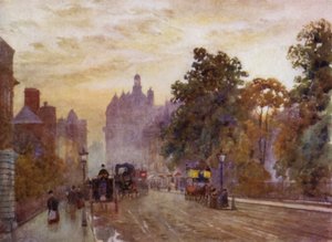 Westward de Hyde Park Corner (cor litho) de Herbert Menzies (after) Marshall