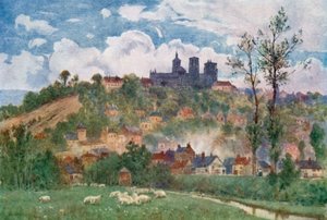 Laon, vista da planície de Herbert Menzies Marshall