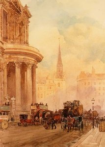 O adro da Igreja de São Paulo (aguarela) de Herbert Menzies Marshall
