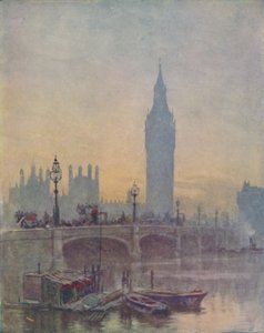 As Casas do Parlamento, Londres, 1910