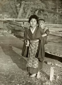 Crianças de Fishermans, 1910. de Herbert Ponting
