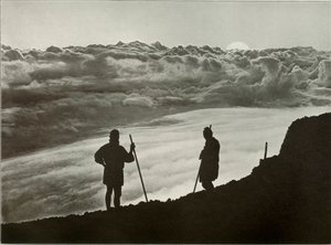 Pôr do sol da Cimeira de Fuji, 1910. de Herbert Ponting
