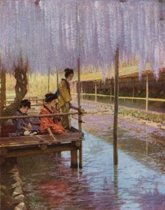 Sob as Wistarias Púrpura (foto) de Herbert Ponting