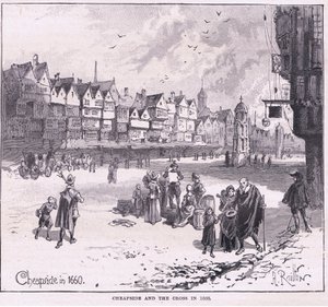 Cheapside AD 1660 de Herbert Railton