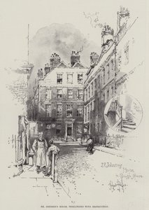 Casa do Dr. Johnson, ameaçada de destruição de Herbert Railton