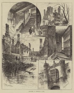 Esboços em Hampton Court